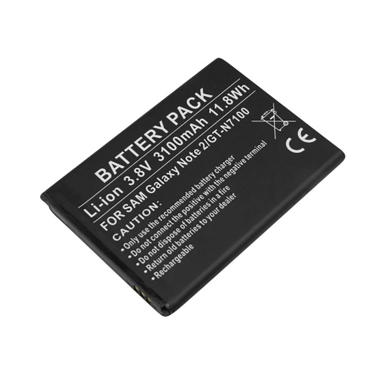 Batterie Samsung Galaxy Note II GT-N7100 Li-ion 3.8V 3100mAh 11.8Wh-0