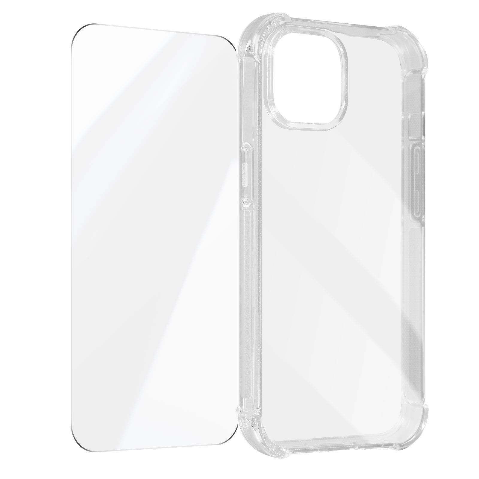 Coque pour iPhone 15 Plus Coins Renforcés Antichoc + Verre Trempé 9H-0