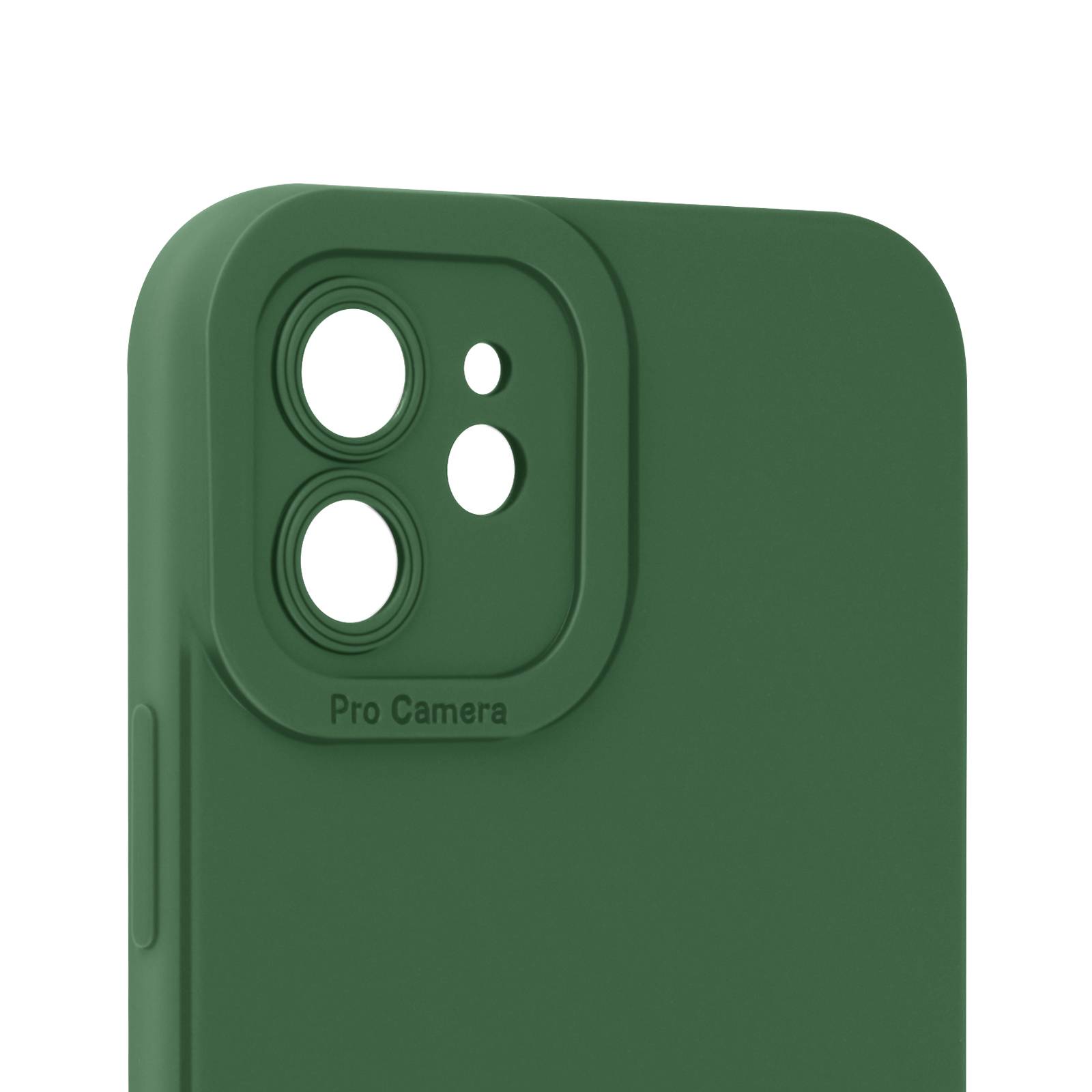 Coque pour iPhone 12 Silicone Mat Protection Caméra-1