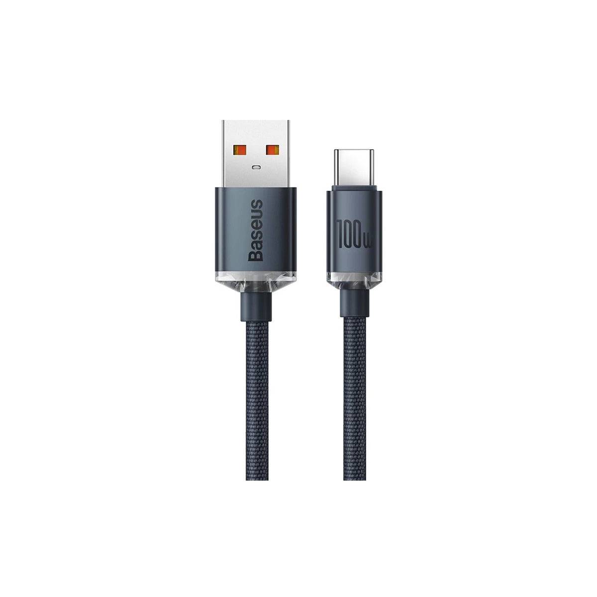 Câble USB-C vers USB-A 100W Série Crystal Shine Charge et Synchronisation 1,2m-1