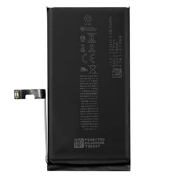 Batterie interne pour iPhone 15 3349mAh modèle A3089
