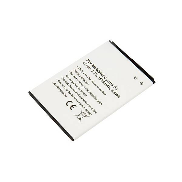 Batterie Li-ion 1600mAh pour Smartphone Compatible Mobistel Cynus F3 3,7V