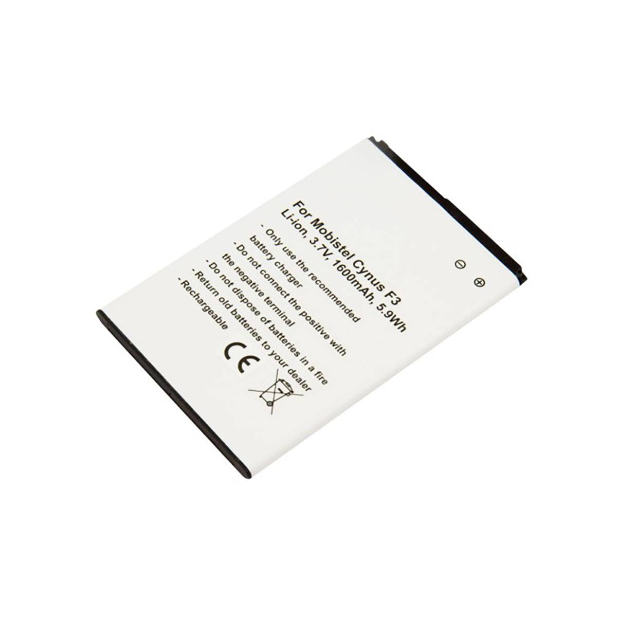 Batterie Li-ion 1600mAh pour Smartphone Compatible Mobistel Cynus F3 3,7V-0