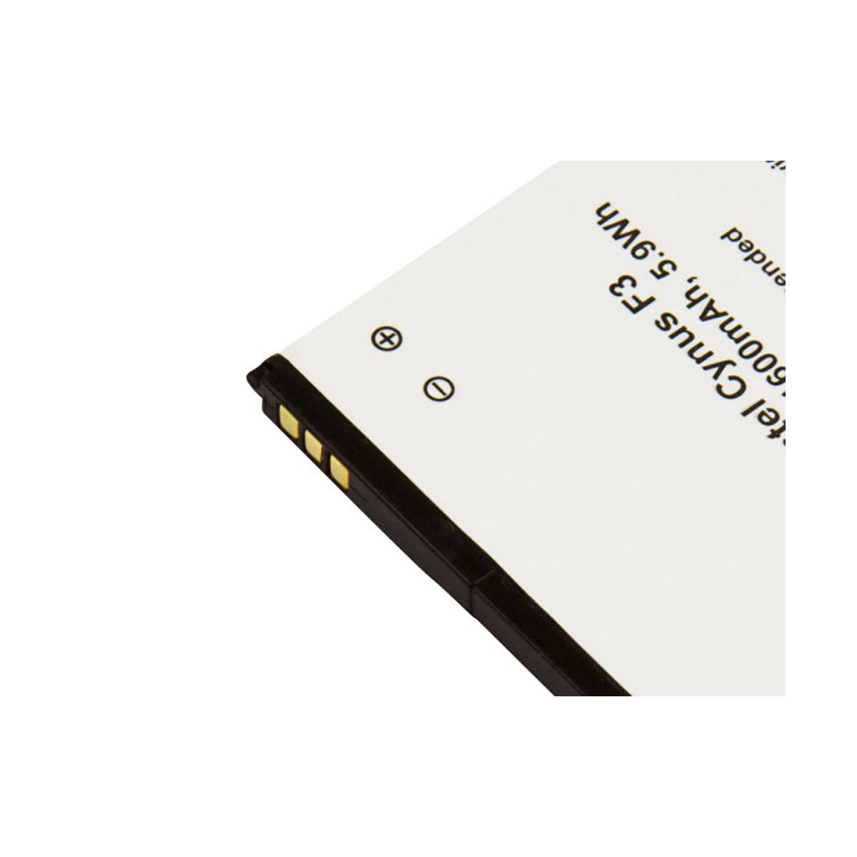 Batterie Li-ion 1600mAh pour Smartphone Compatible Mobistel Cynus F3 3,7V-2