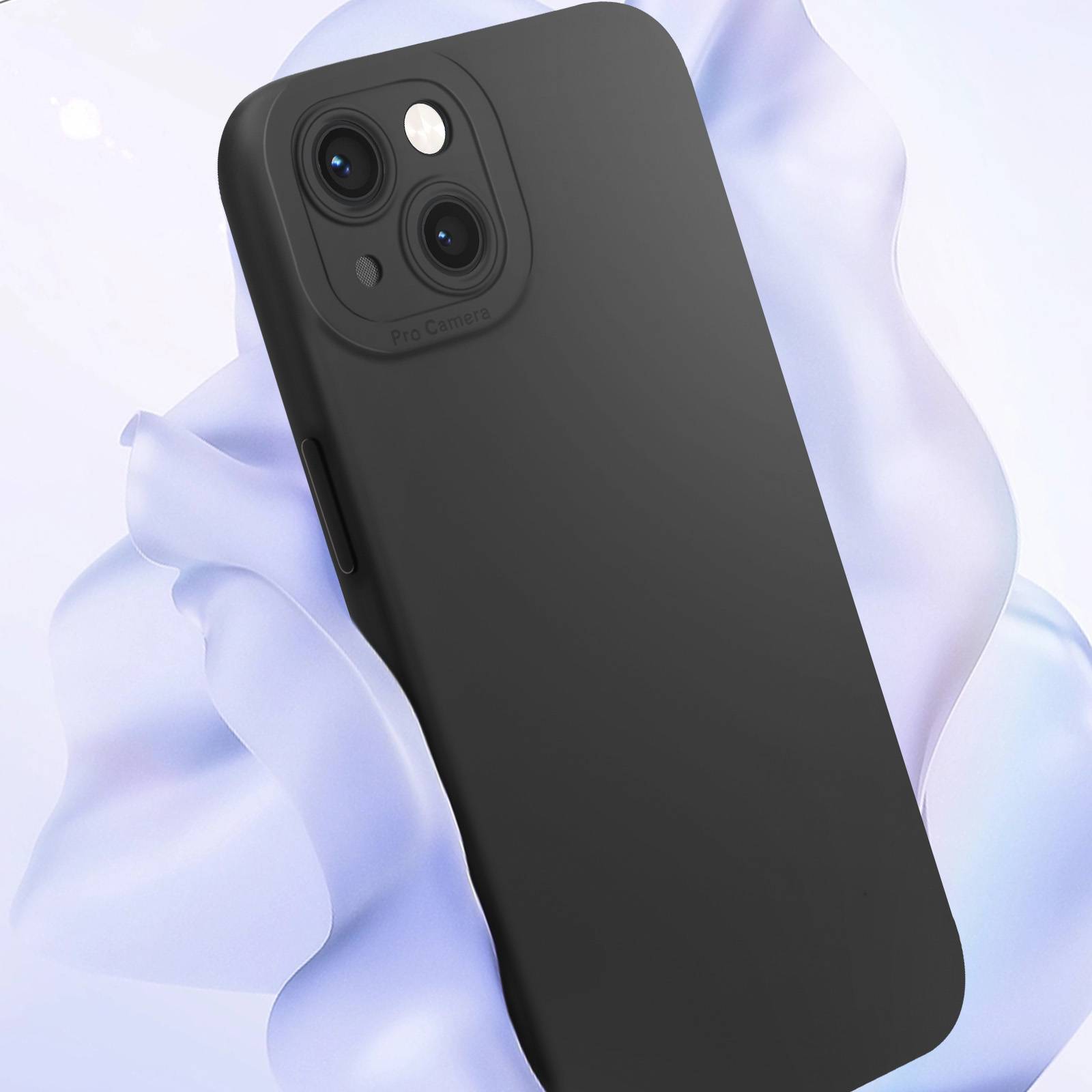 Coque pour iPhone 13 Silicone Mat Protection Caméra-3