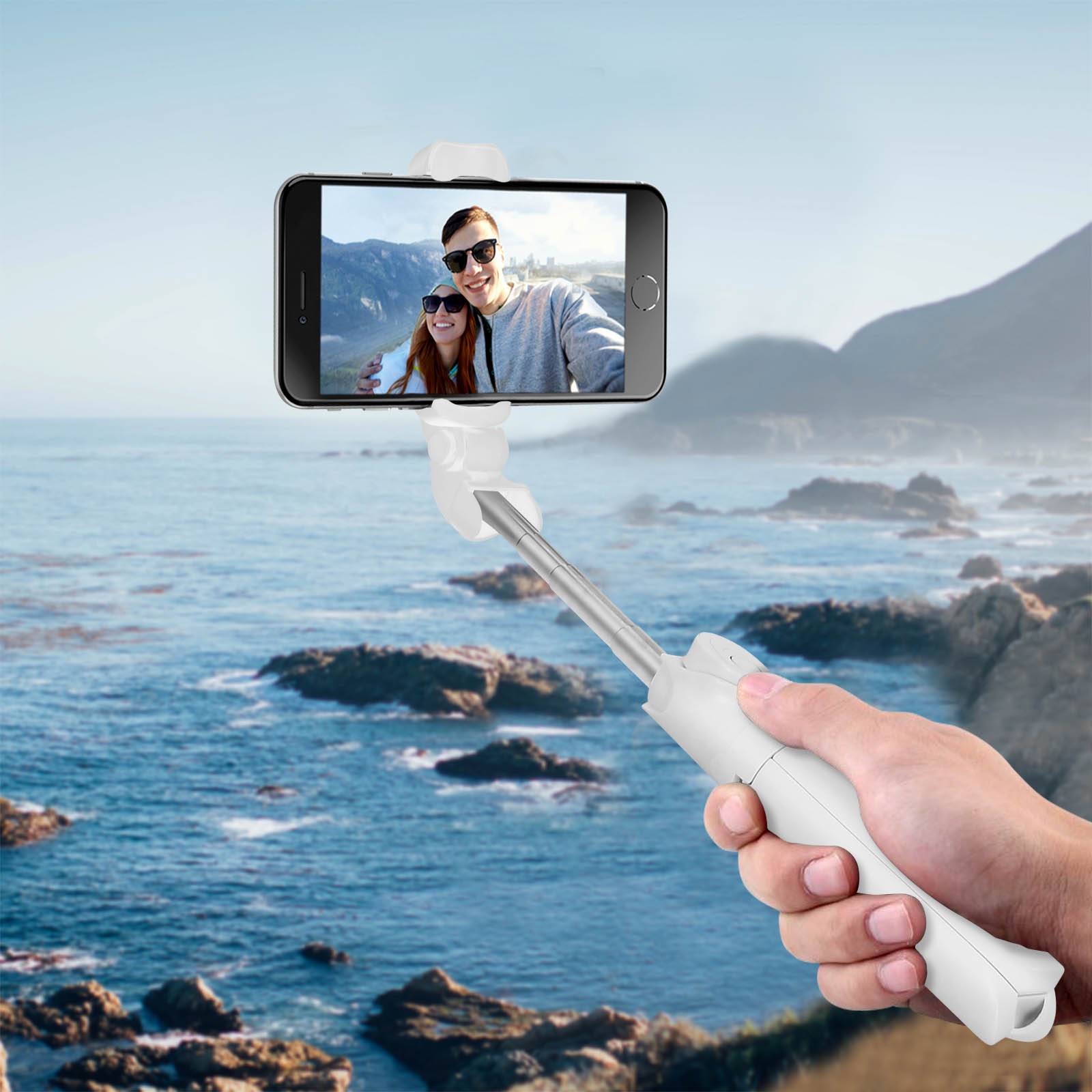 Perche Selfie avec Trépied Télécommande Bluetooth Bras Extensible 68 cm-2