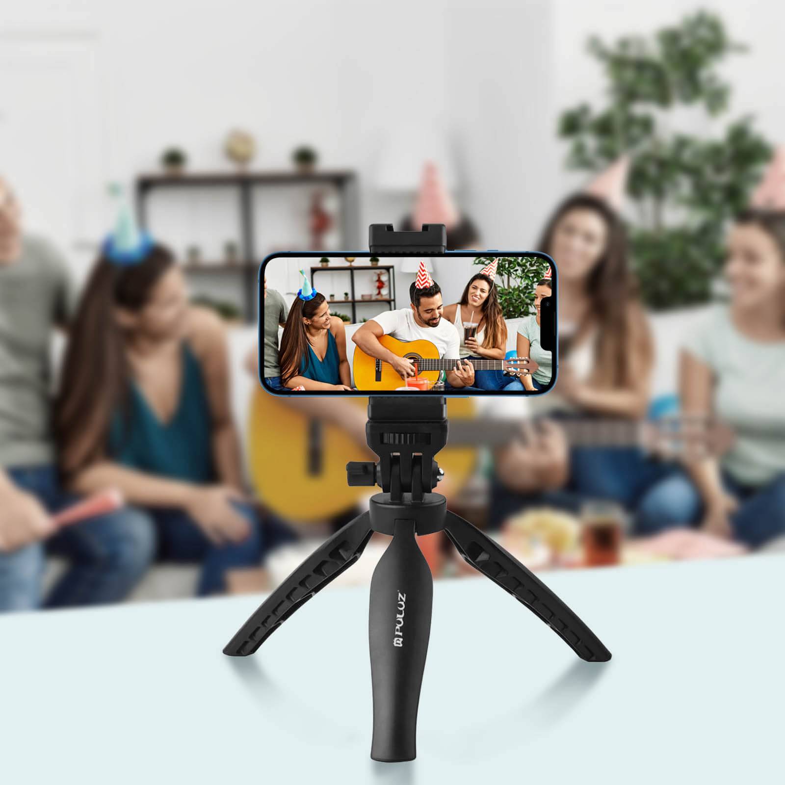 Trépied Smartphone Accroche flash et micro Angle 180° Antidérapant-4
