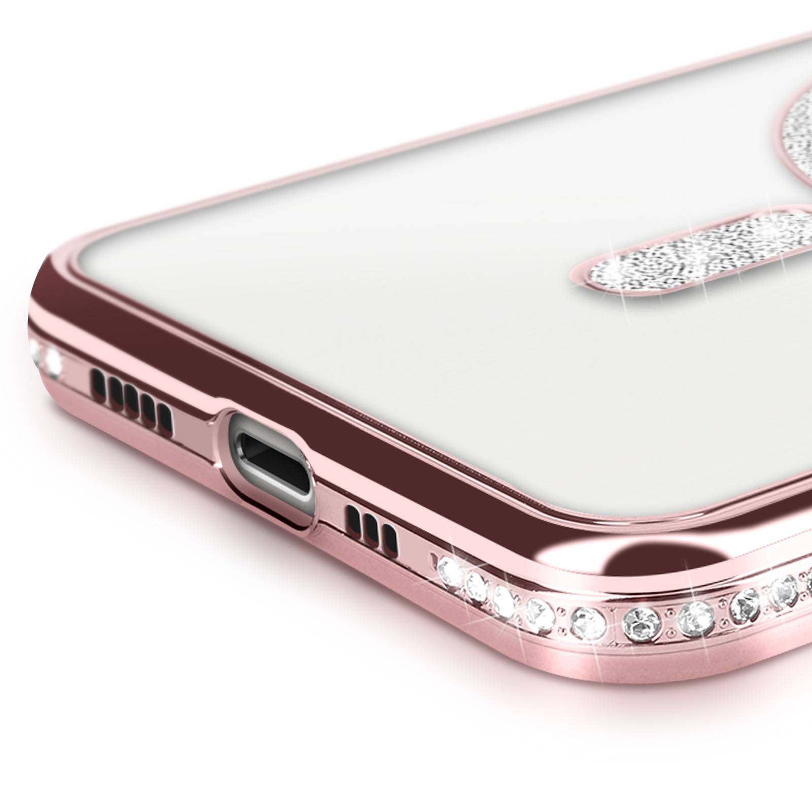 Coque Diamant pour iPhone 13 Pro MagSafe Contour Strass-3