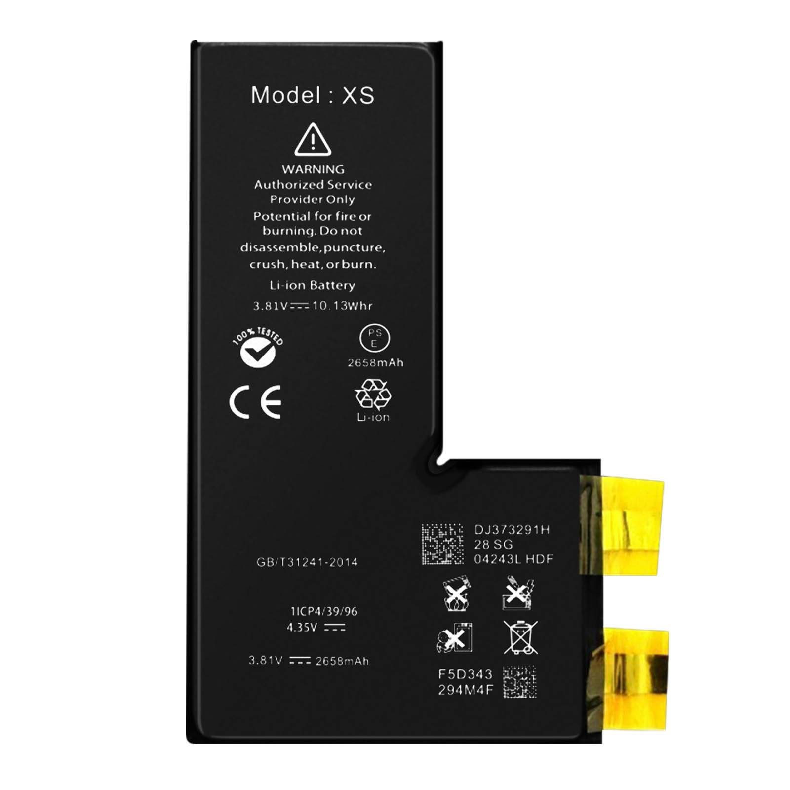 Batterie Sans BMS pour iPhone XS Capacité 2658mAh-0