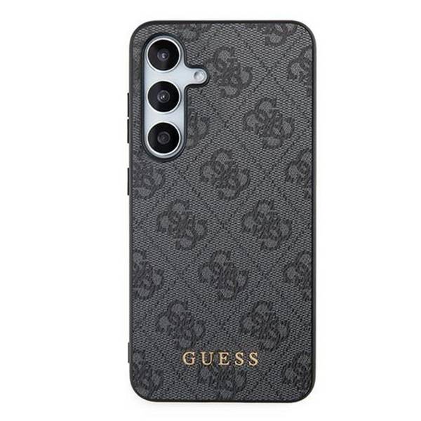 Coque pour Galaxy S24 Effet Saffiano avec Motif 4G et Logo en Métal