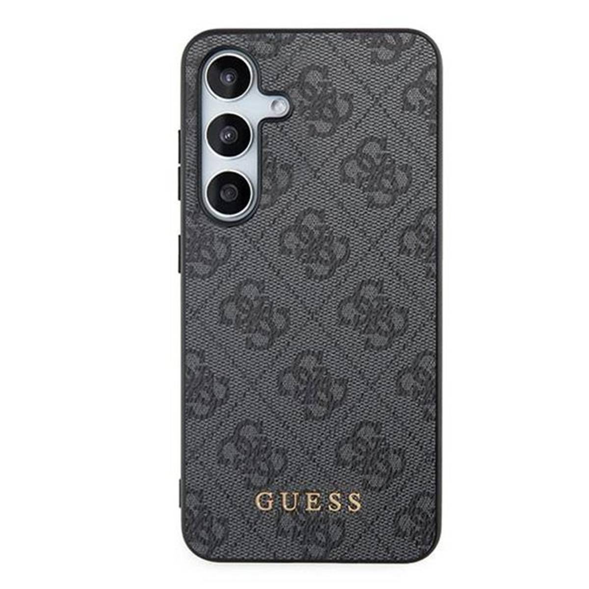 Coque pour Galaxy S24 Effet Saffiano avec Motif 4G et Logo en Métal-0