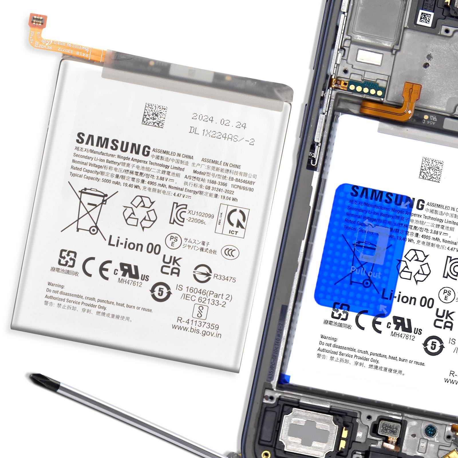 Batterie Interne pour Samsung Galaxy A35 5G 5000mAh Original-2