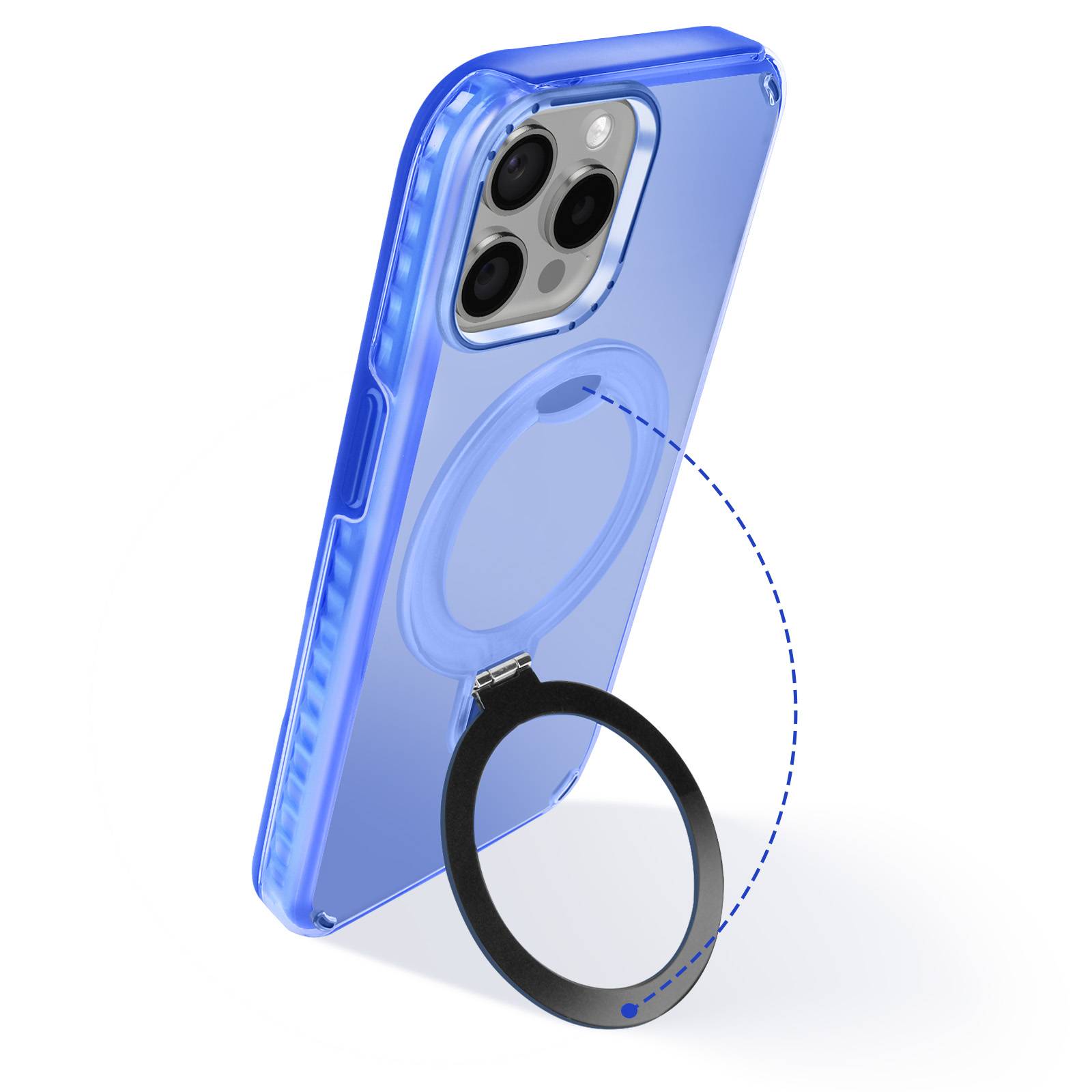 Coque MagSafe pour iPhone 13 Pro Antichoc avec Support Pliable-2