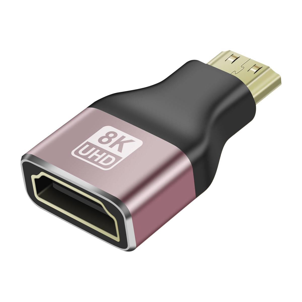 Adaptateur Vidéo 8K UHD HDMI Femelle vers Mini HDMI Mâle-0