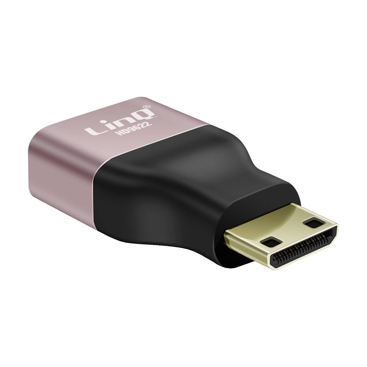 Adaptateur Vidéo 8K UHD HDMI Femelle vers Mini HDMI Mâle-1