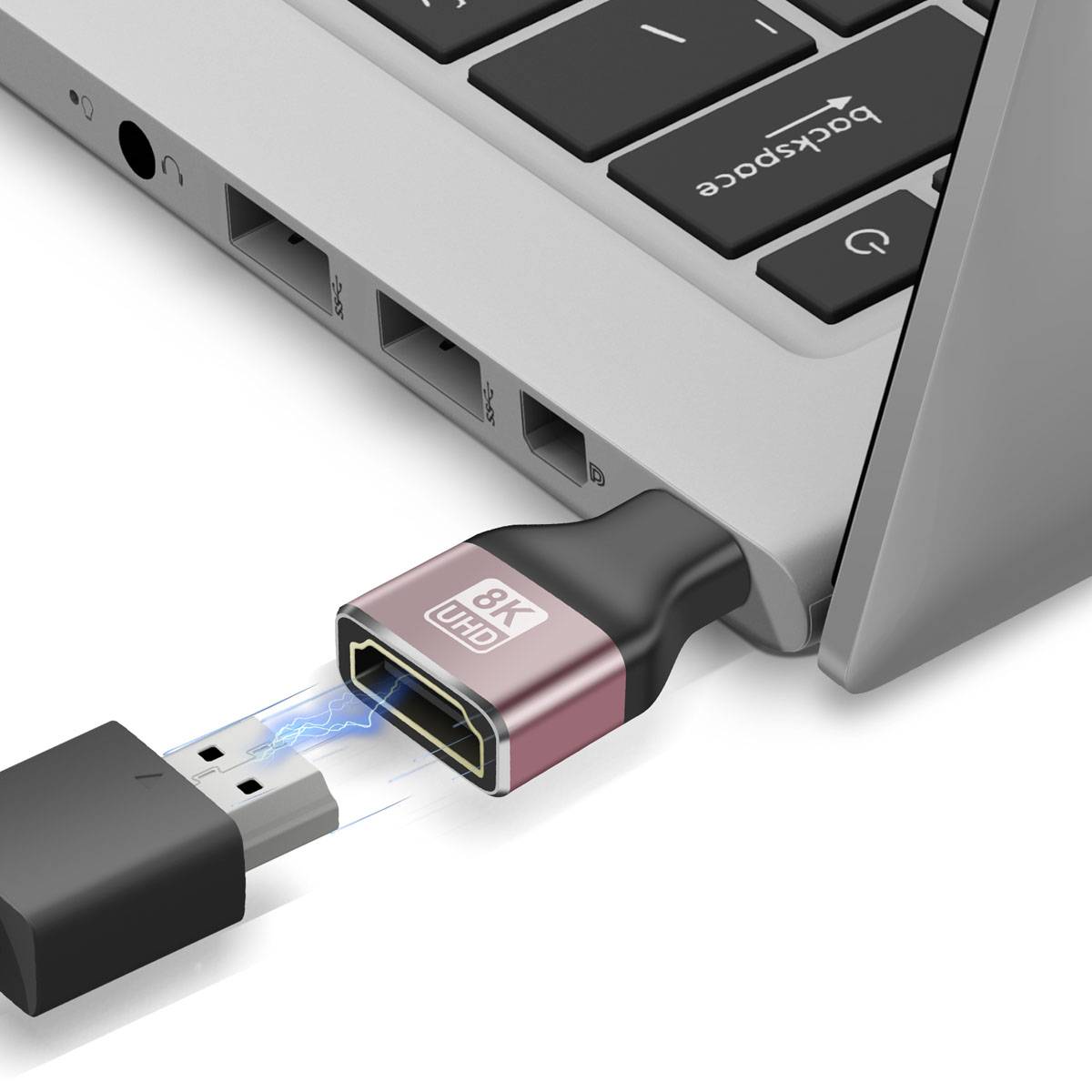 Adaptateur Vidéo 8K UHD HDMI Femelle vers Mini HDMI Mâle-2
