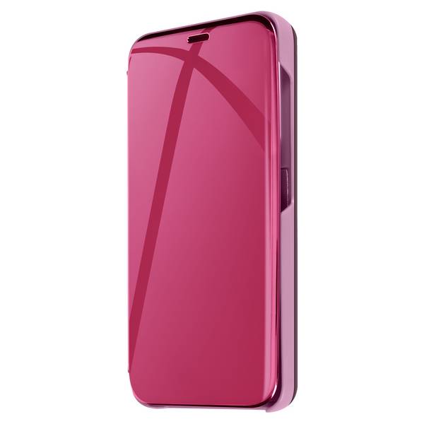 Étui pour Samsung Galaxy S24 Clapet Effet Miroir Support Stand