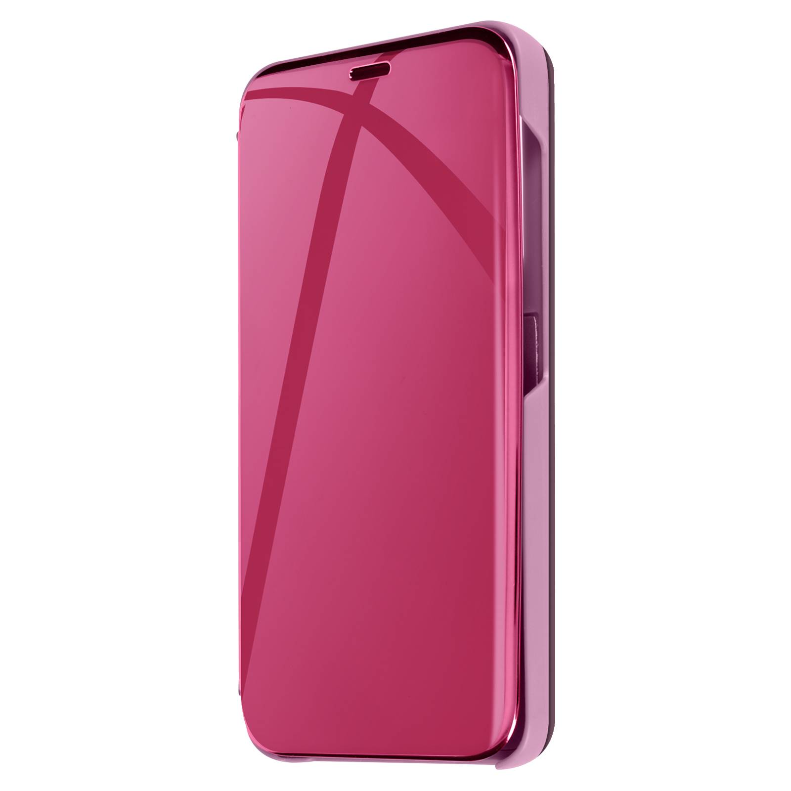 Étui pour Samsung Galaxy S24 Clapet Effet Miroir Support Stand-0