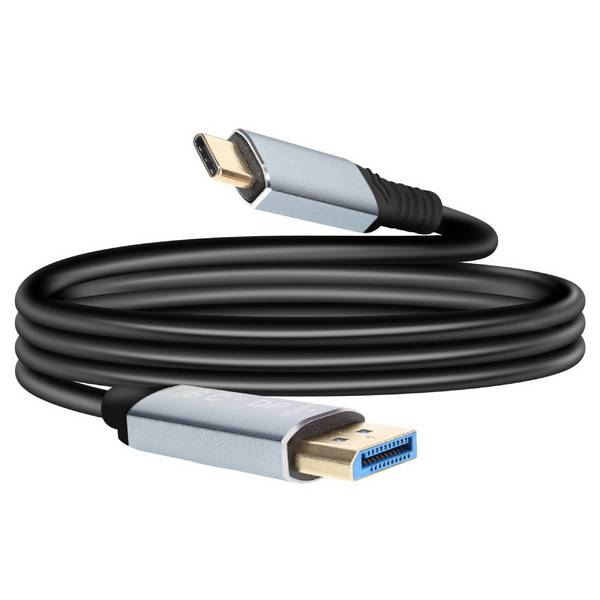 Câble Vidéo DisplayPort vers USB-C 4K 60Hz 1.8m pour PC et Tablette