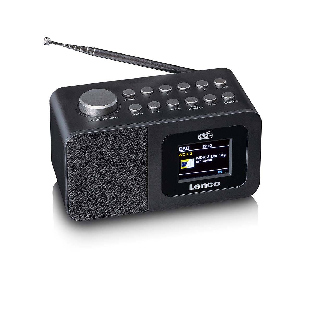Radio-Réveil Bluetooth/DAB+/FM Modèle CR-625 avec Écran LCD et Antenne-1