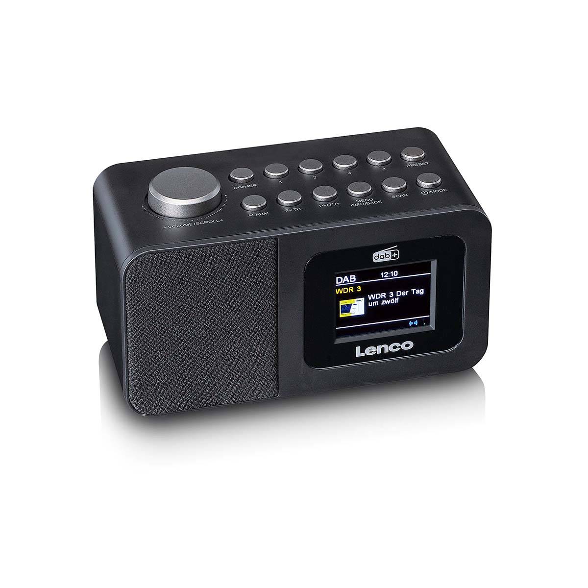 Radio-Réveil Bluetooth/DAB+/FM Modèle CR-625 avec Écran LCD et Antenne-4