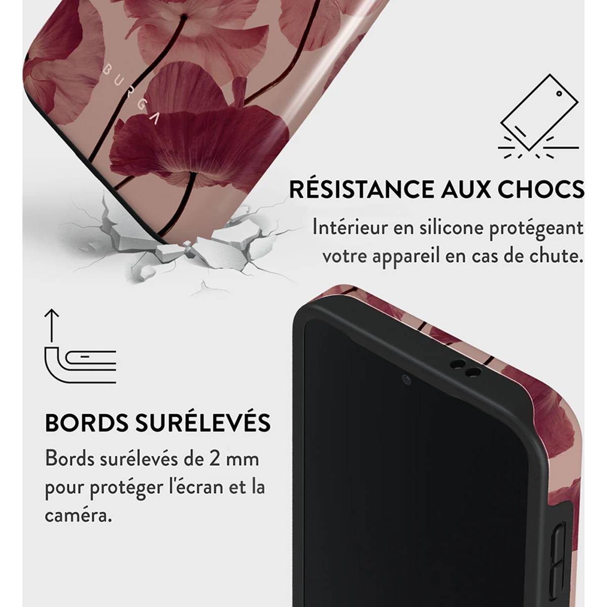 Coque pour Galaxy S24 Tough Antichocs Modèle Tender Kiss-3