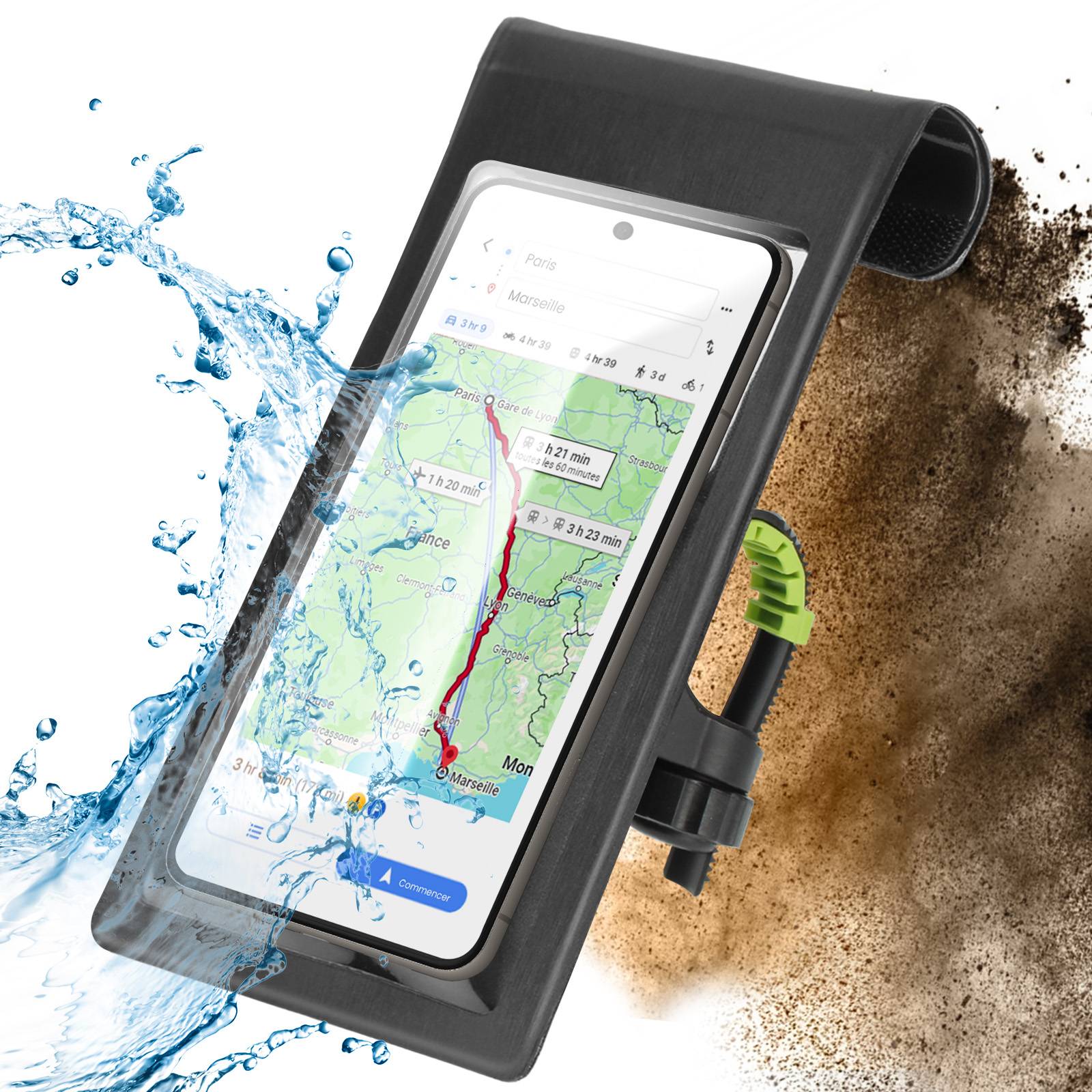 Support Vélo pour Smartphone Étanche Rotatif à 360°-2