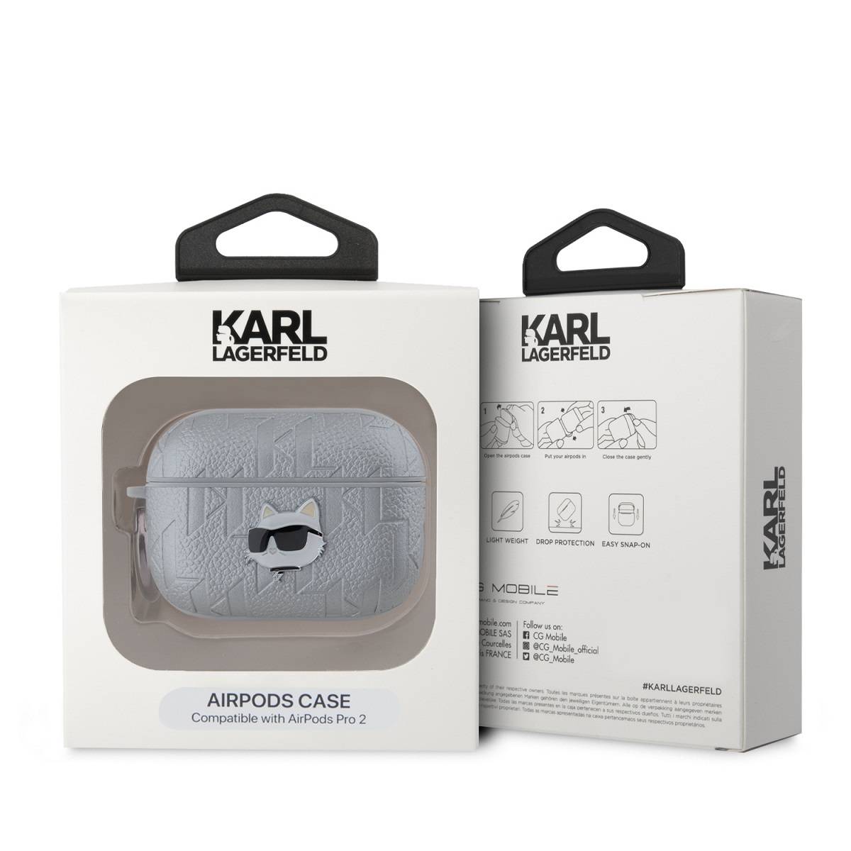 Coque pour AirPods Pro 2 Choupette Gaufré-3