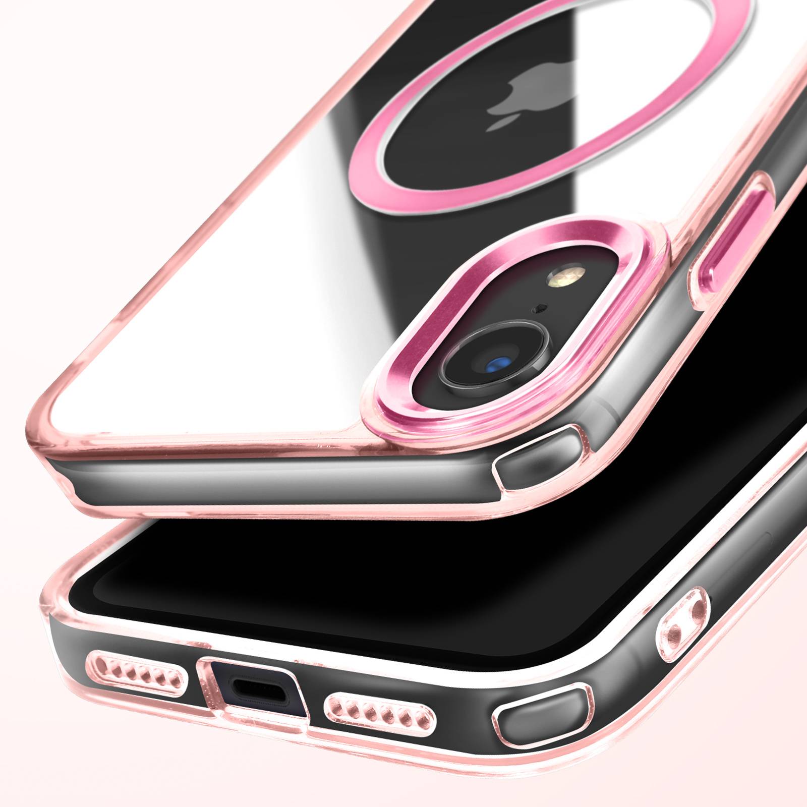 Coque MagSafe pour iPhone XR Dos Cristal Color-1