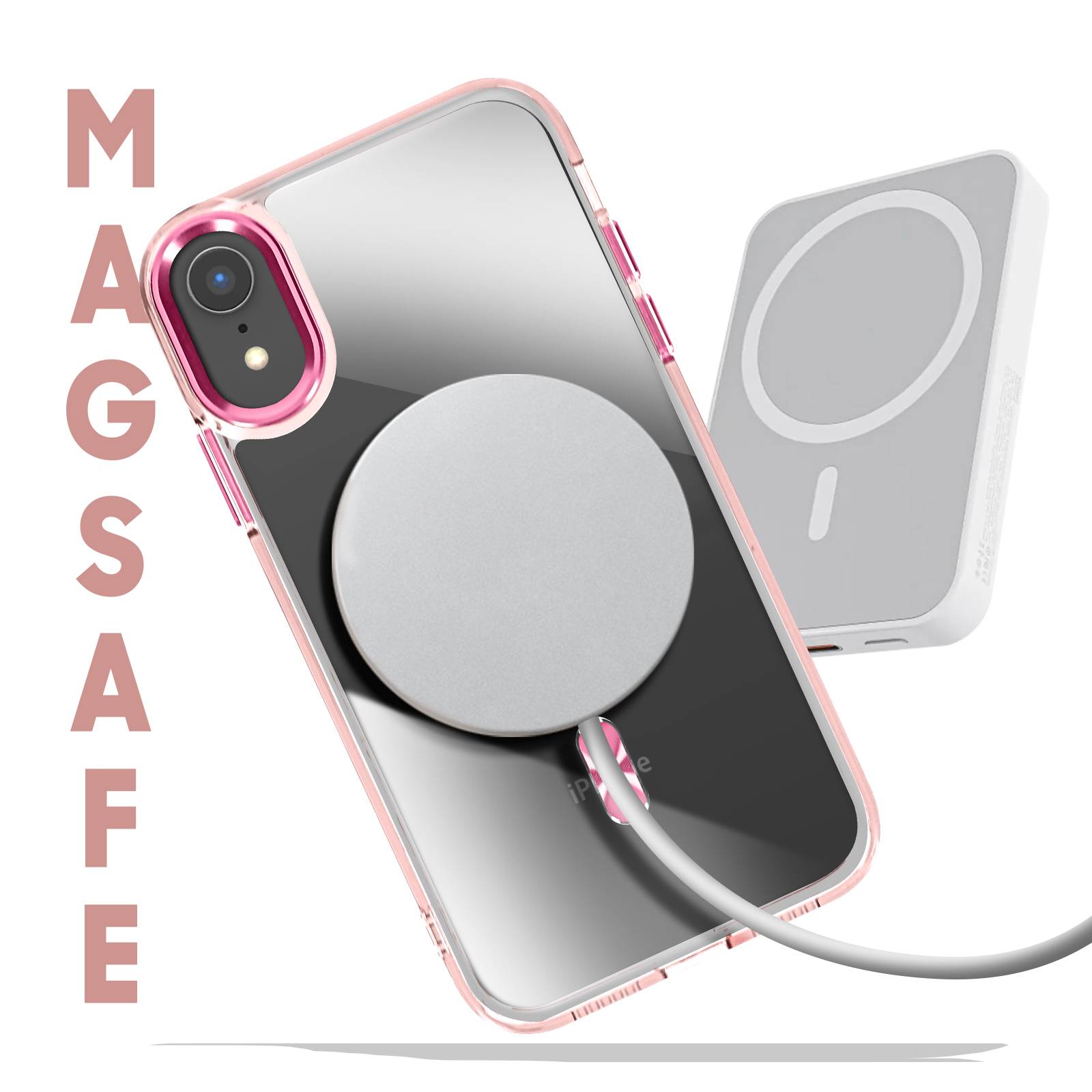 Coque MagSafe pour iPhone XR Dos Cristal Color-2