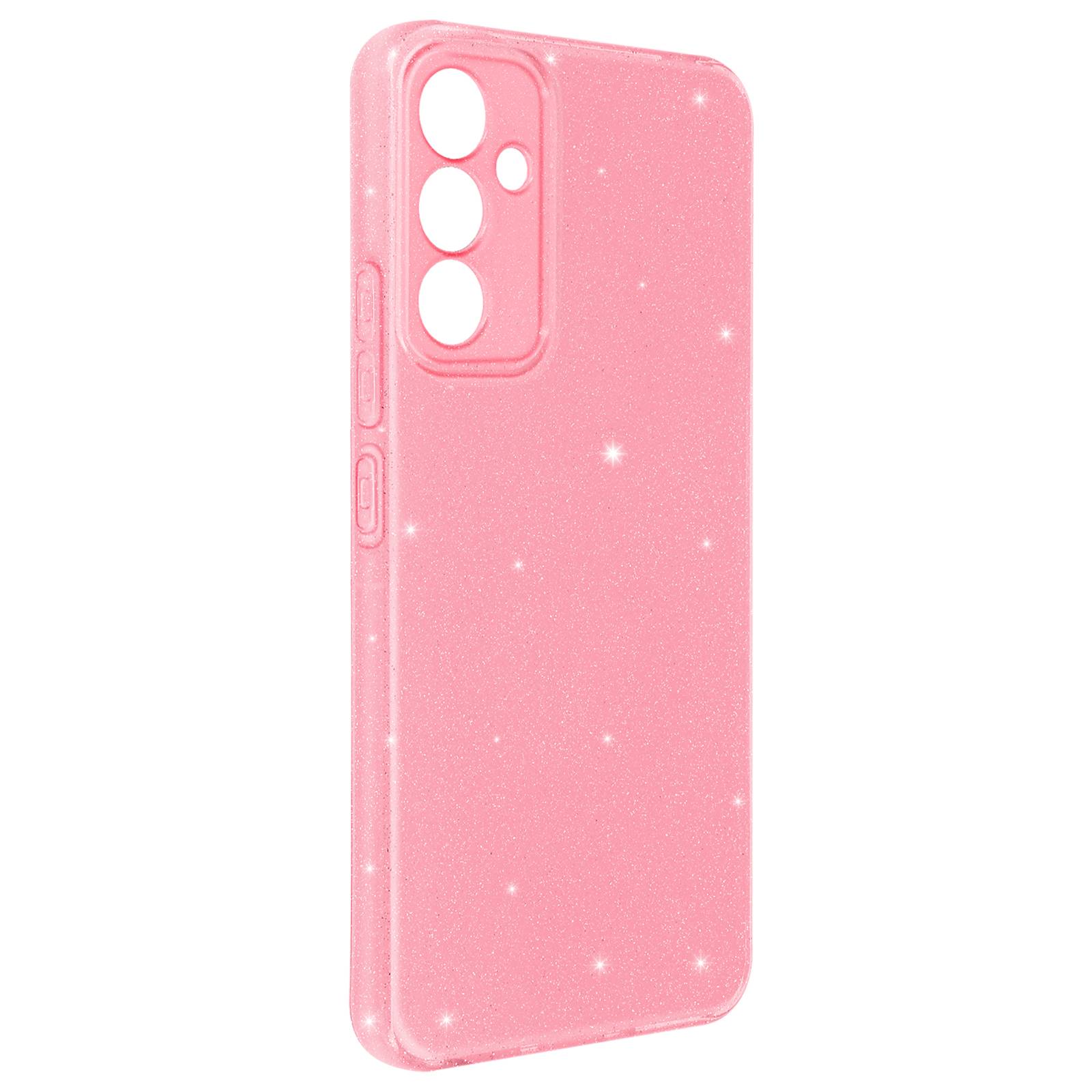 Coque pour Samsung S24 Silicone Design Pailleté Caméra Protégée-0