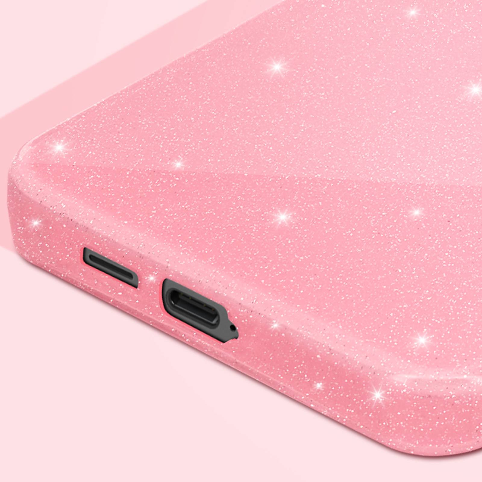 Coque pour Samsung S24 Silicone Design Pailleté Caméra Protégée-4