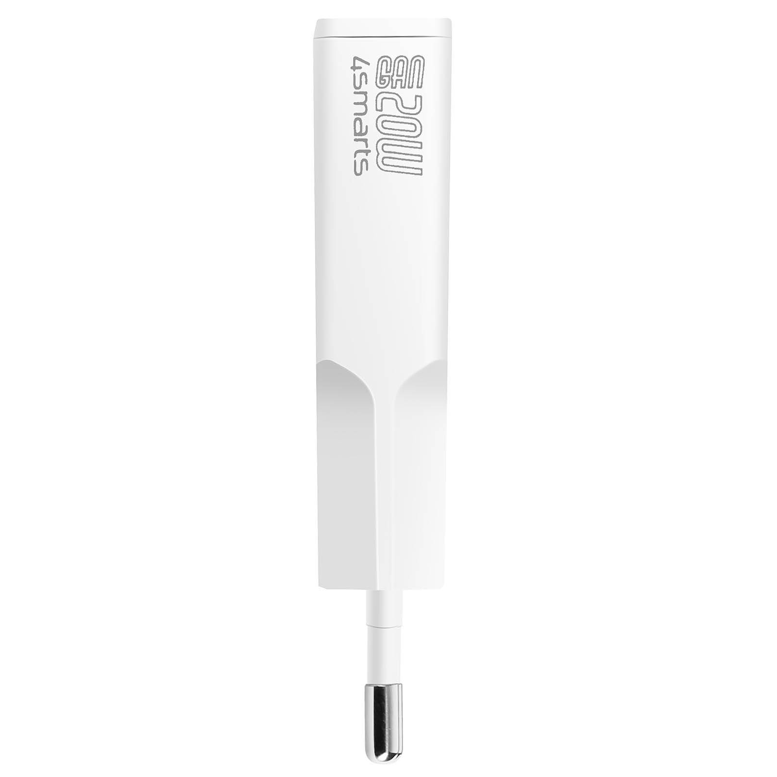 Chargeur Secteur USB-C GaN 20W + USB Format Compact-1