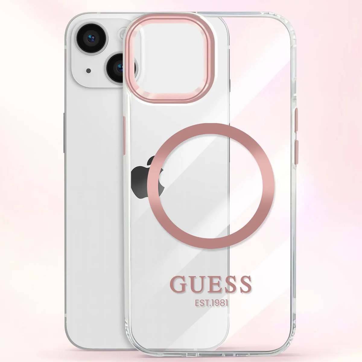 Coque Magsafe pour Apple iPhone 13 TPU Gold Outline-1