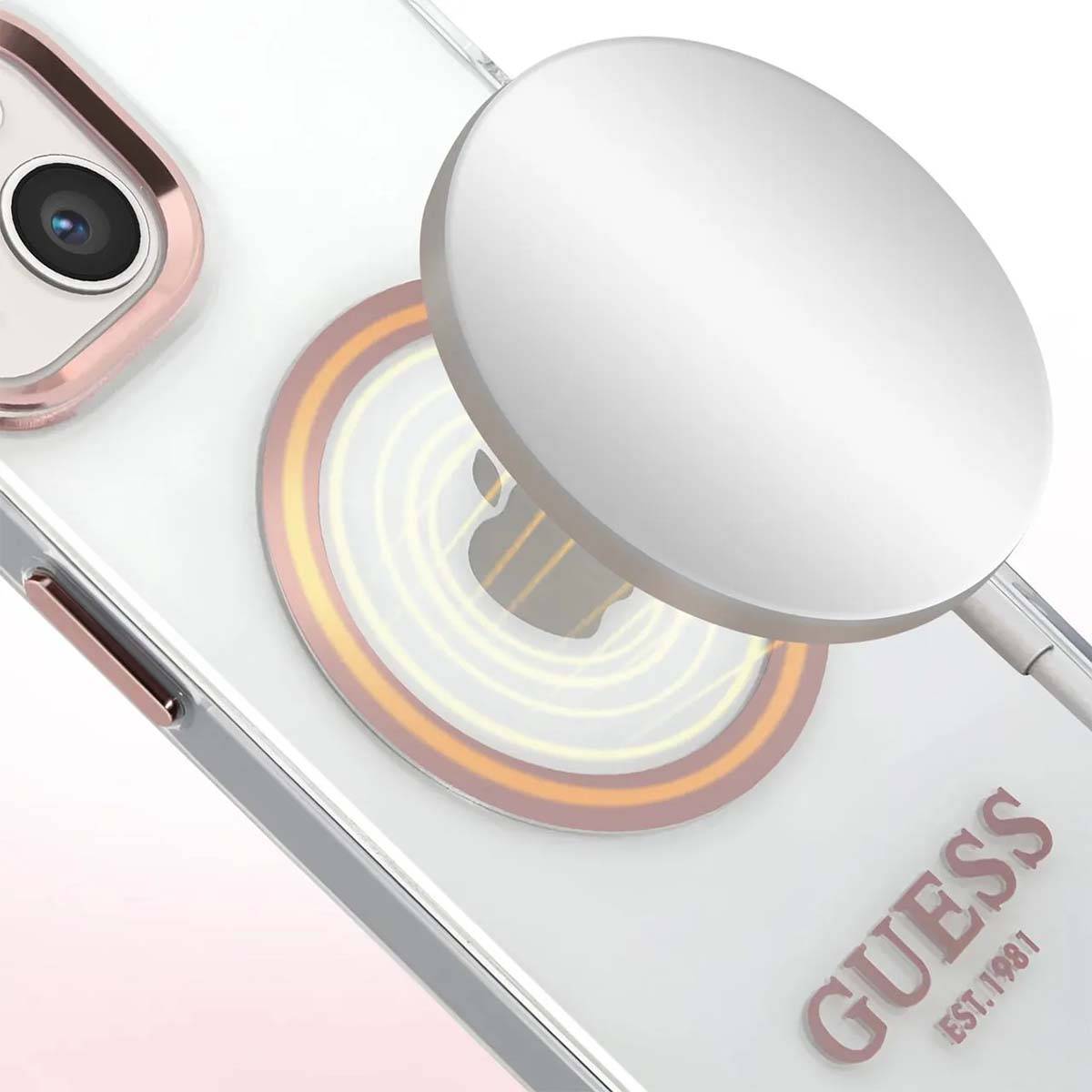Coque Magsafe pour Apple iPhone 13 TPU Gold Outline-3