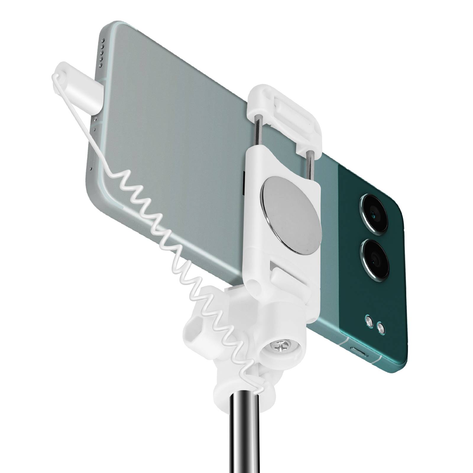 Perche à Selfie Miroir intégré USB C avec Bouton Déclencheur-1