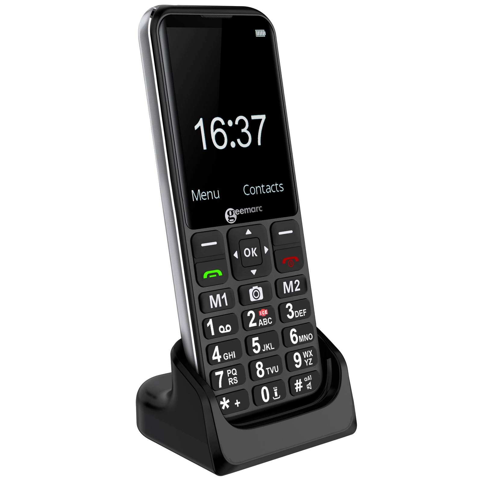 Téléphone Portable Senior - Compatible Appareils Auditifs - Bouton SOS-0
