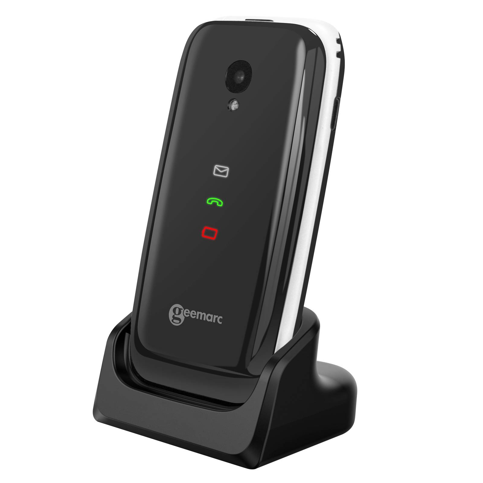 Téléphone senior clapet amplifié compatible avec appareils auditifs-0