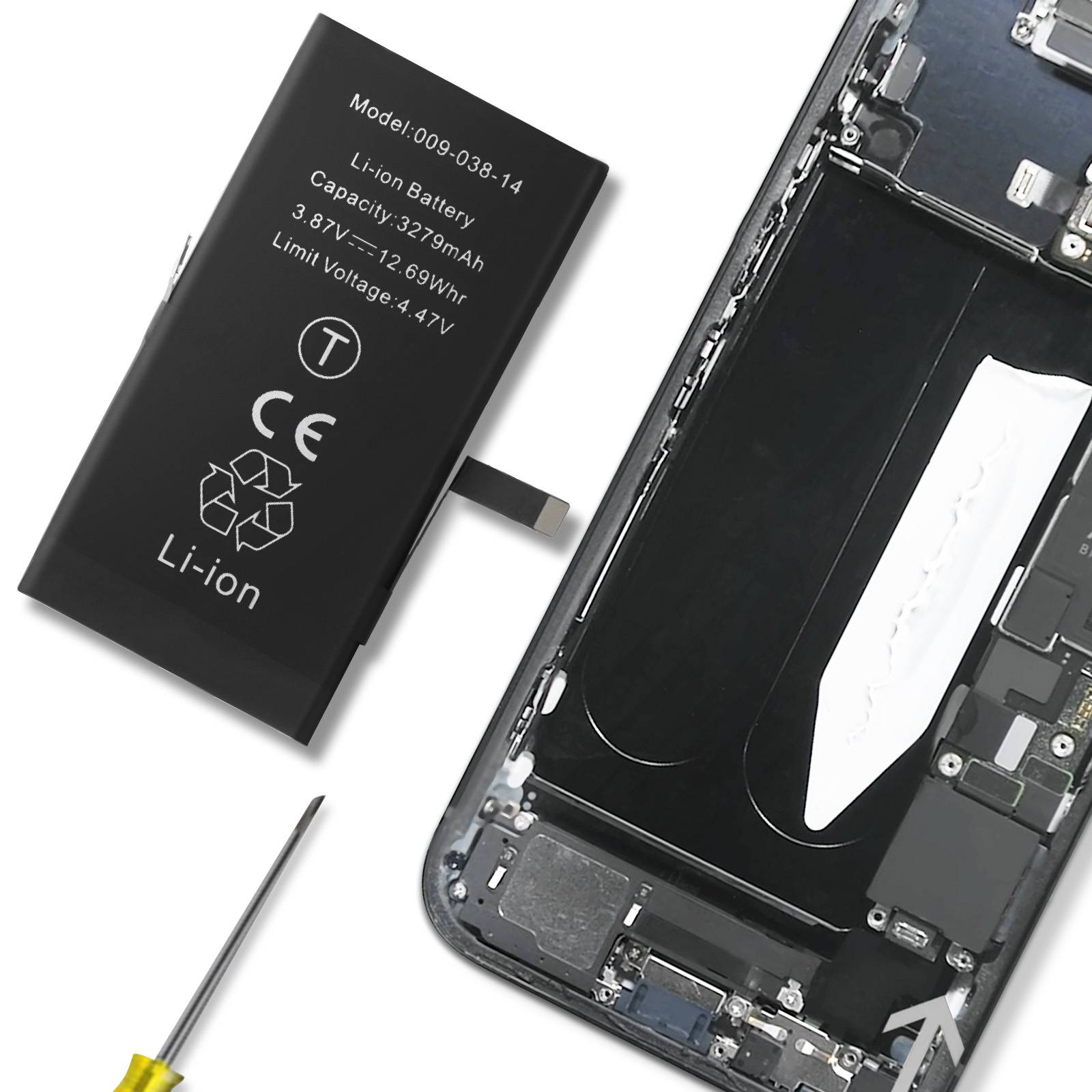 Batterie interne pour Apple iPhone 14 3969mAh Puce TI intégré-2