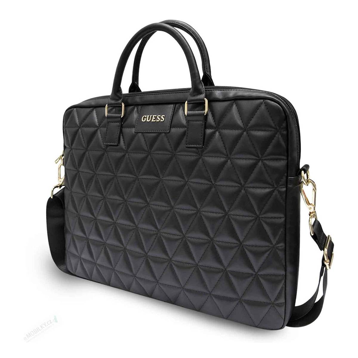 Sac pour Notebook 15 pouces Matelassé avec Bandoulière et Logo-1
