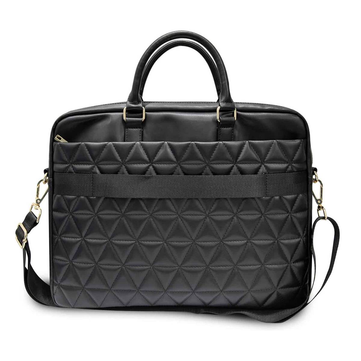 Sac pour Notebook 15 pouces Matelassé avec Bandoulière et Logo-2