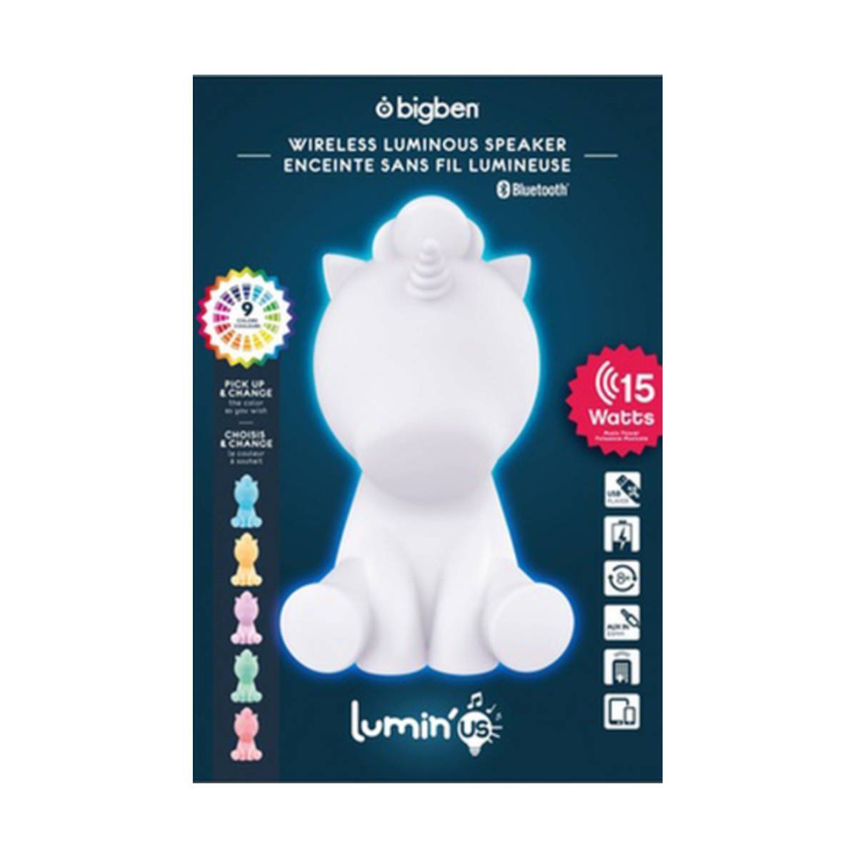 Enceinte Bluetooth Lumineuse Modèle Licorne-4