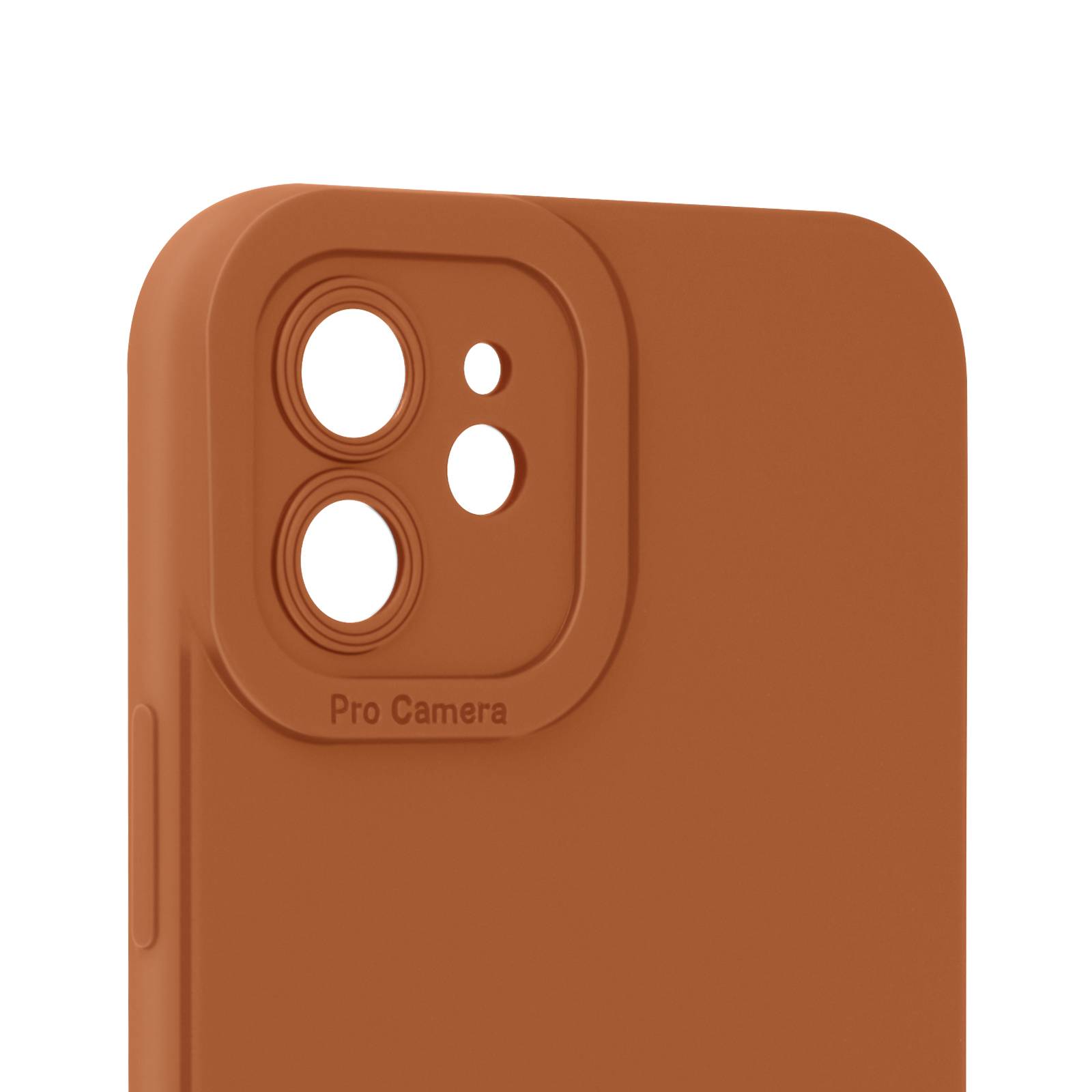 Coque pour iPhone 12 Silicone Mat Protection Caméra-1