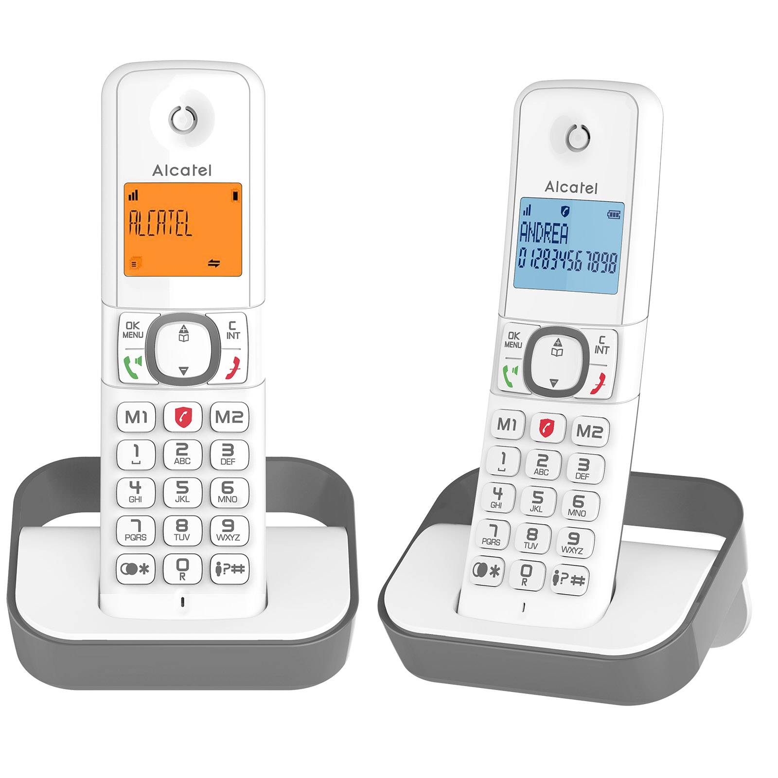 Lot de 2 Téléphones DECT Blocage d'Appels et Fonction VIP F860 Duo-1