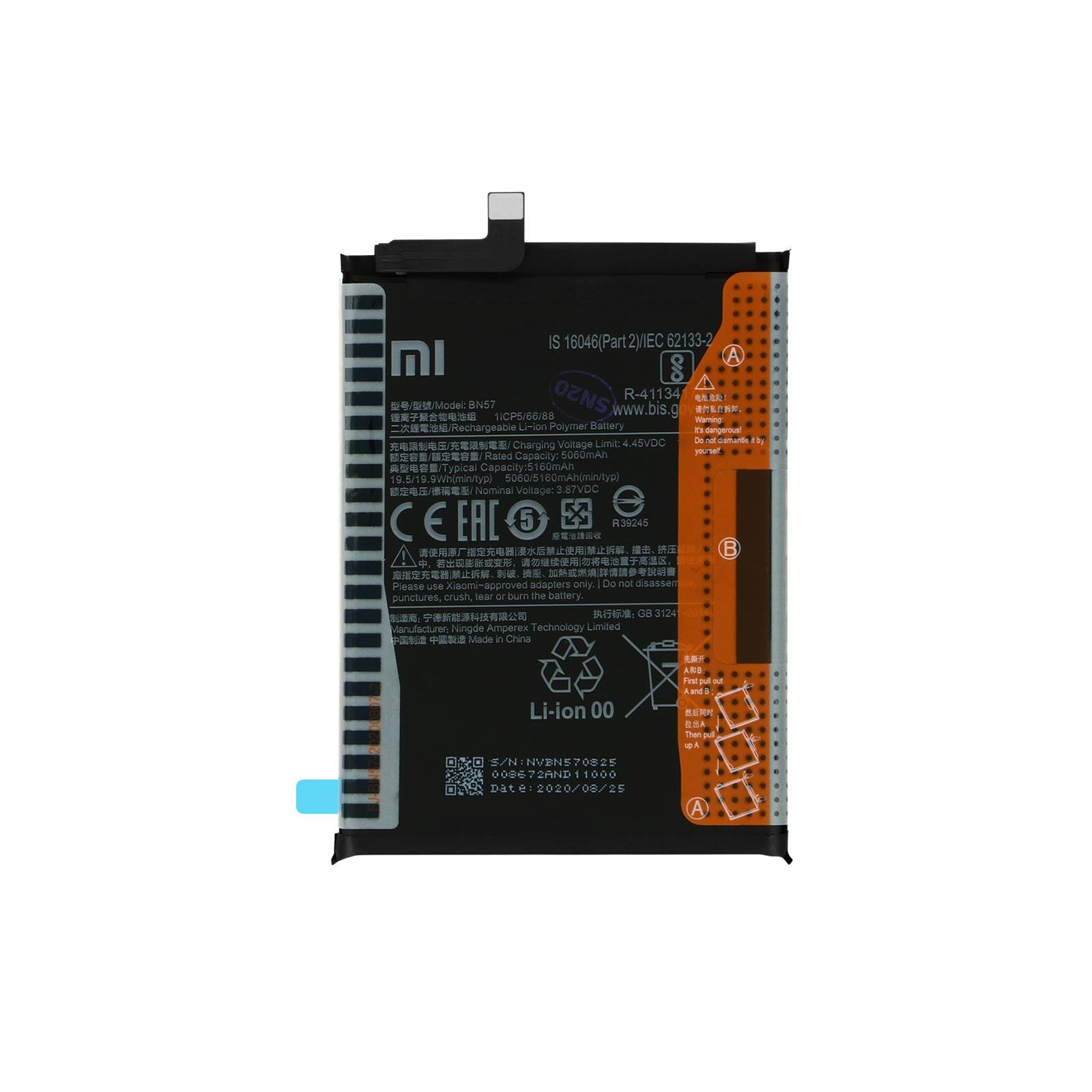 Batterie pour Xiaomi Poco X3 5160mAh BN57 Service Pack-1