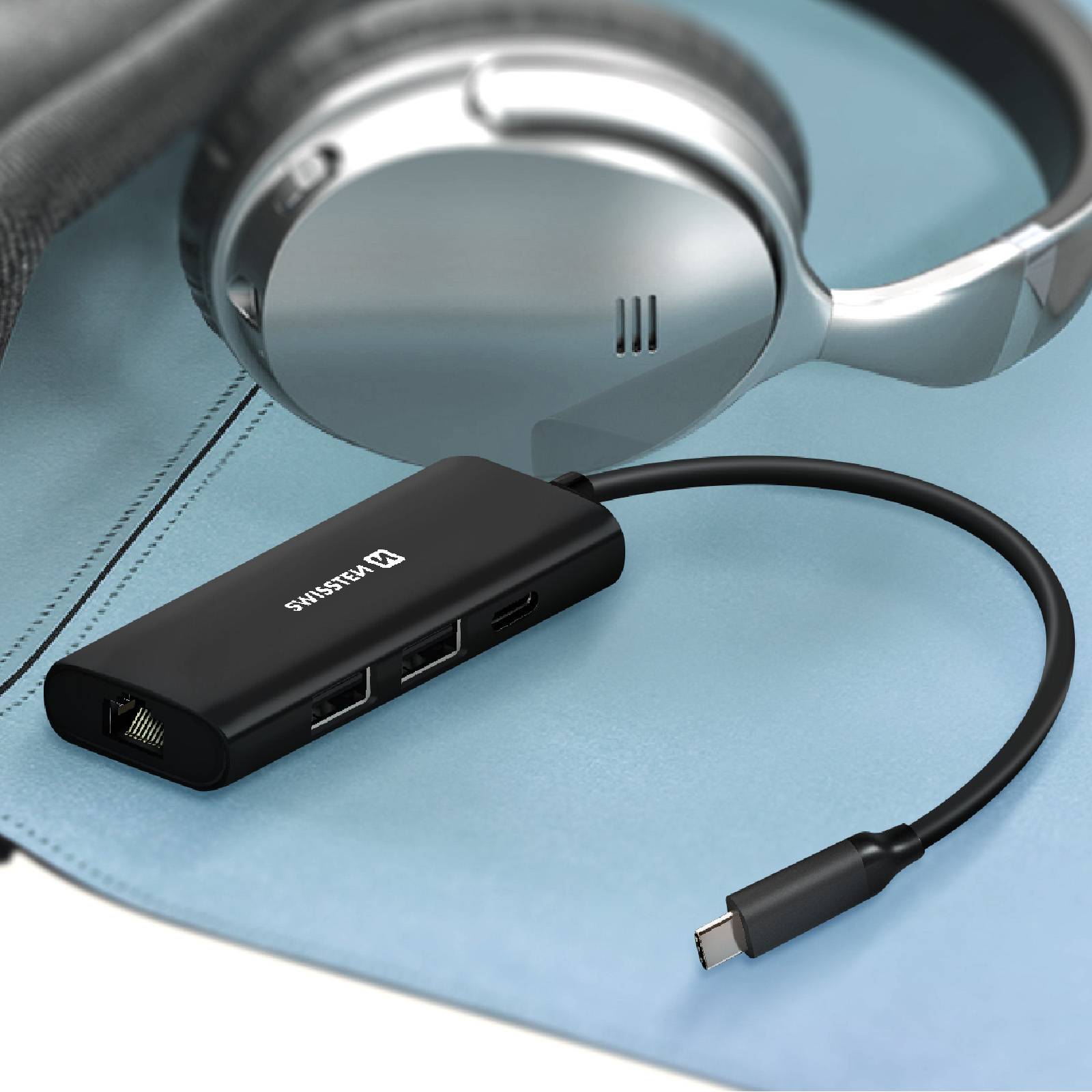 Adaptateur USB-C Multiport 8-en-1 avec Ethernet Power Delivery 100W-3