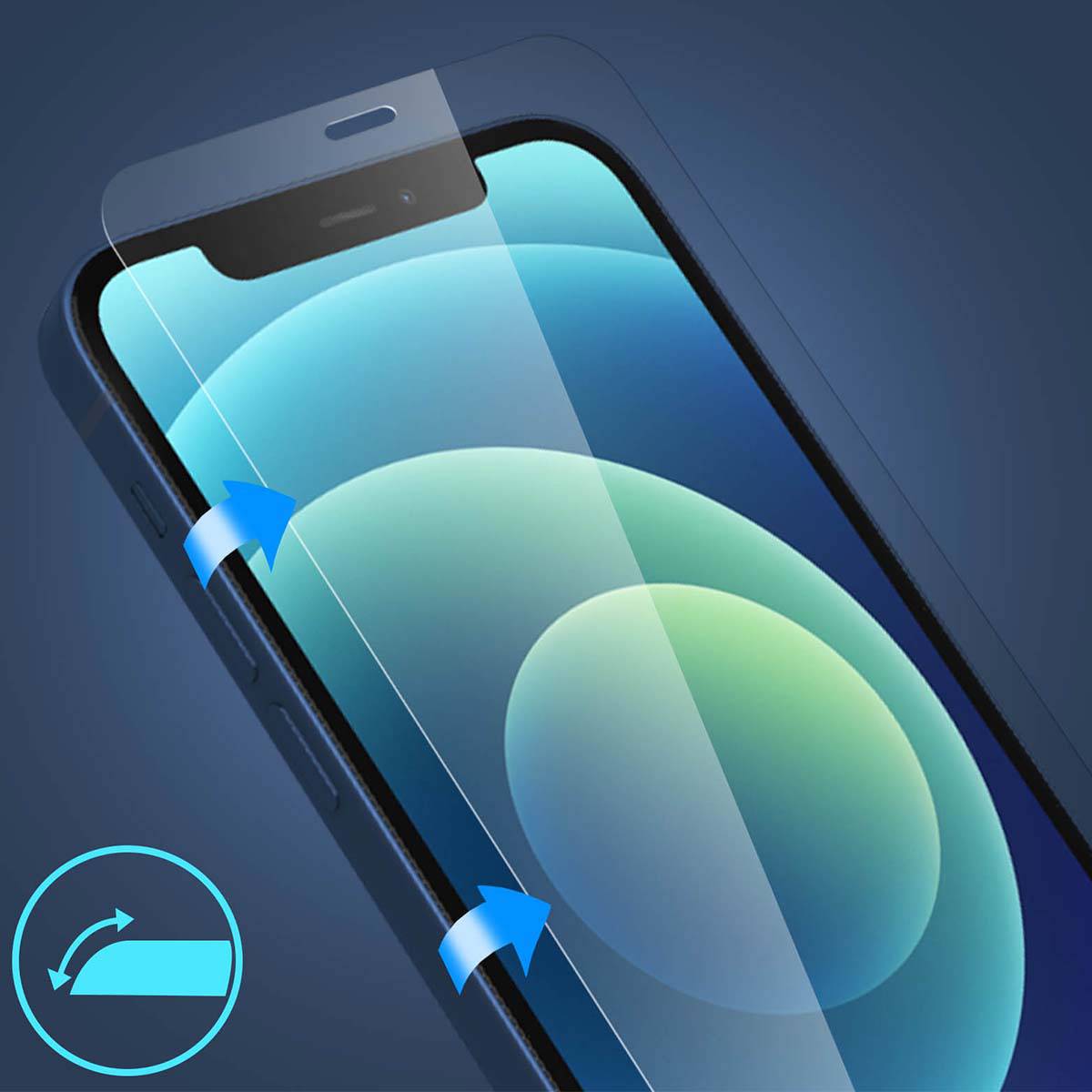 Protection d'écran pour iPhone 12/12 Pro POLYBAG avec applicateur intégré-4