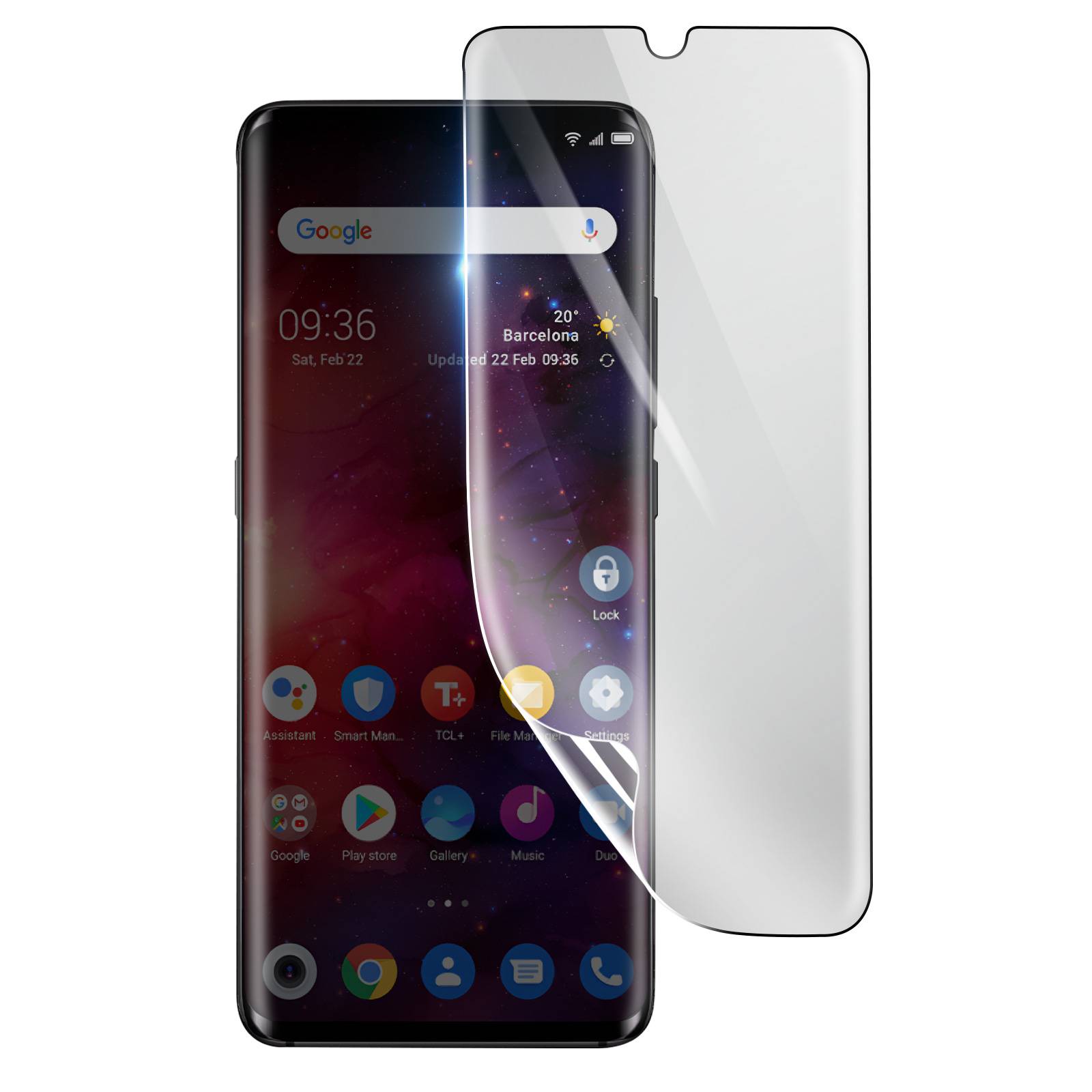 Protection Écran pour TCL 10 Pro en Hydrogel Antichoc-0