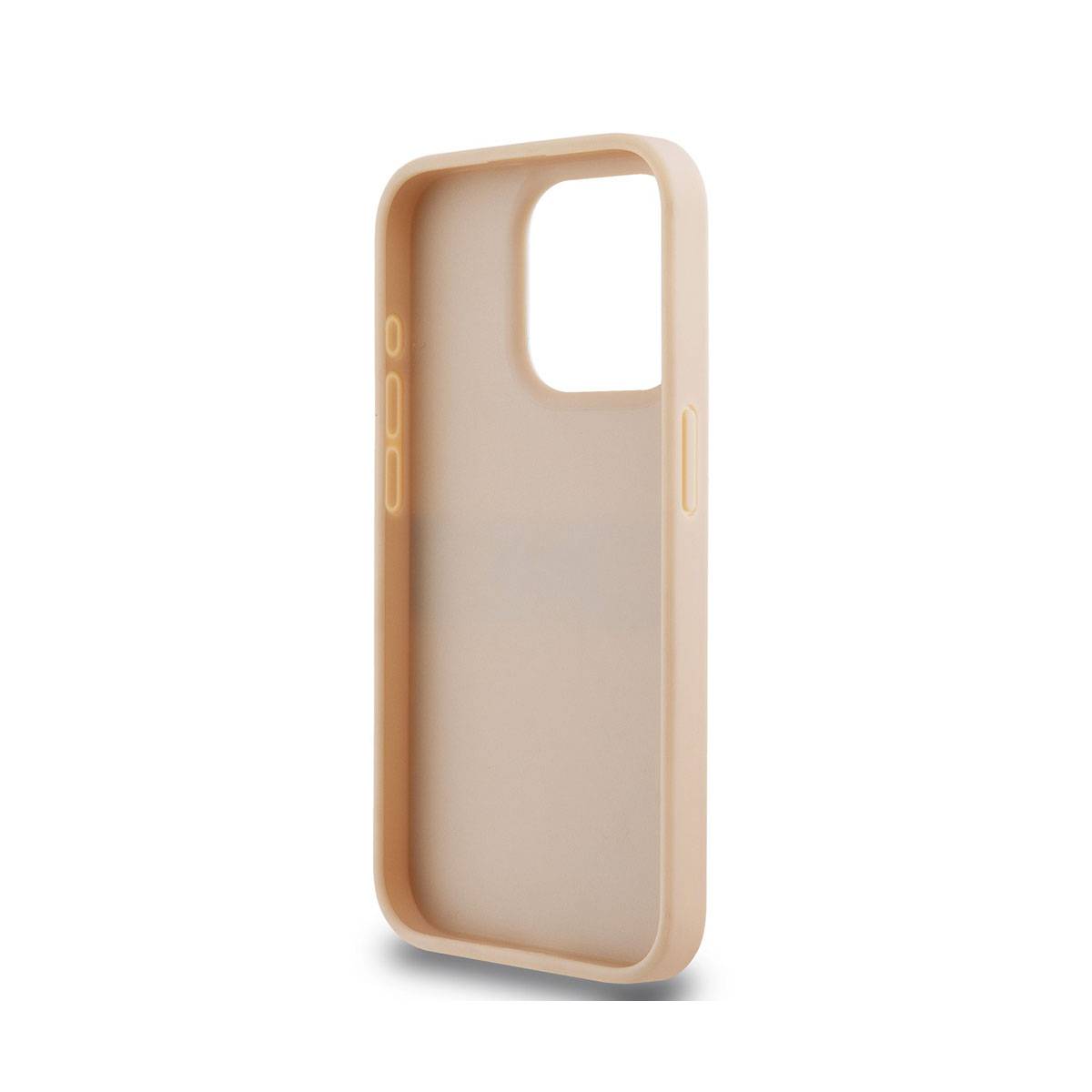 Coque pour iPhone 15 Pro Édition Repeat Pattern Tonal Stripe avec Logo Métallisé-4