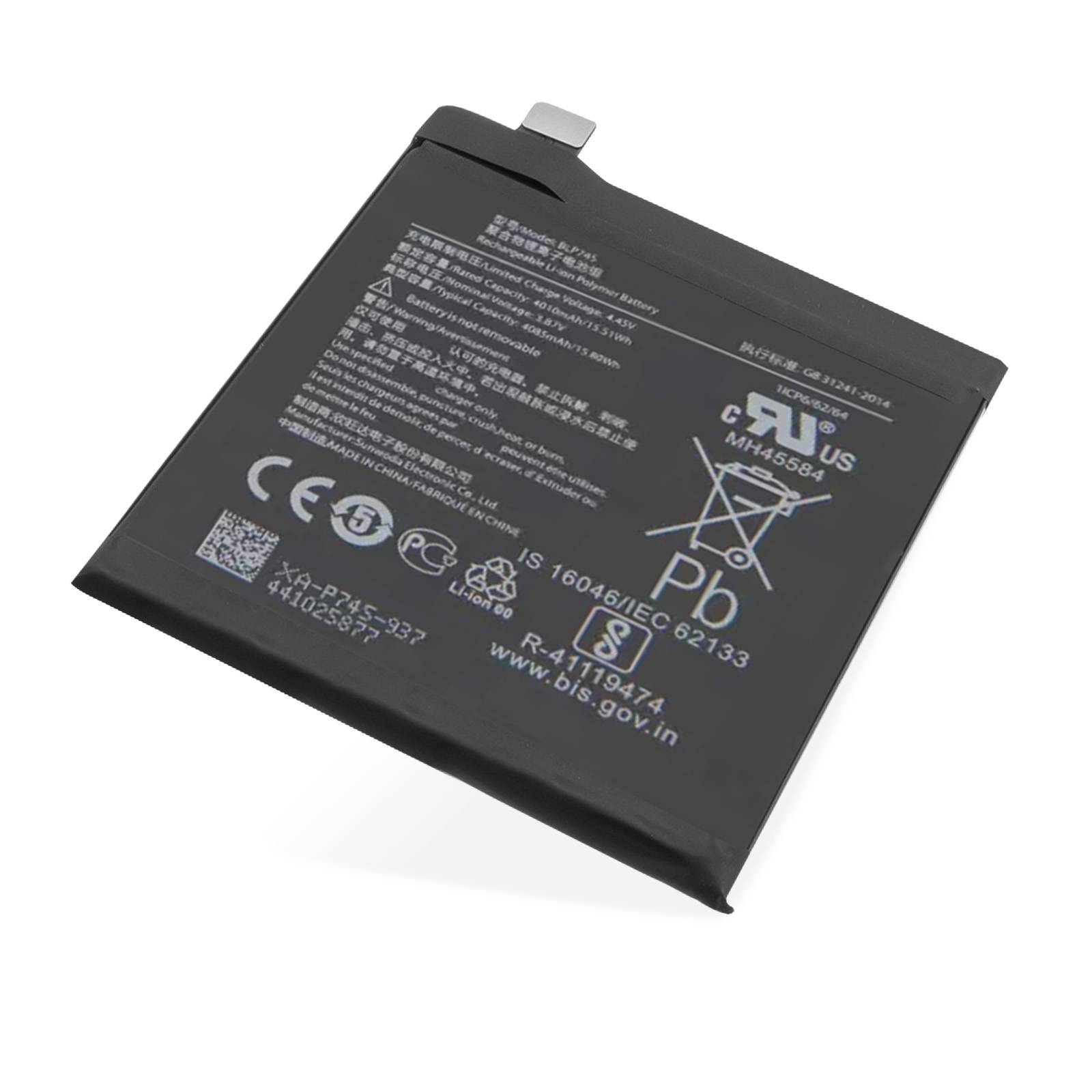 Batterie pour Oneplus 7T Pro 4085mAh Remplace BLP745-3